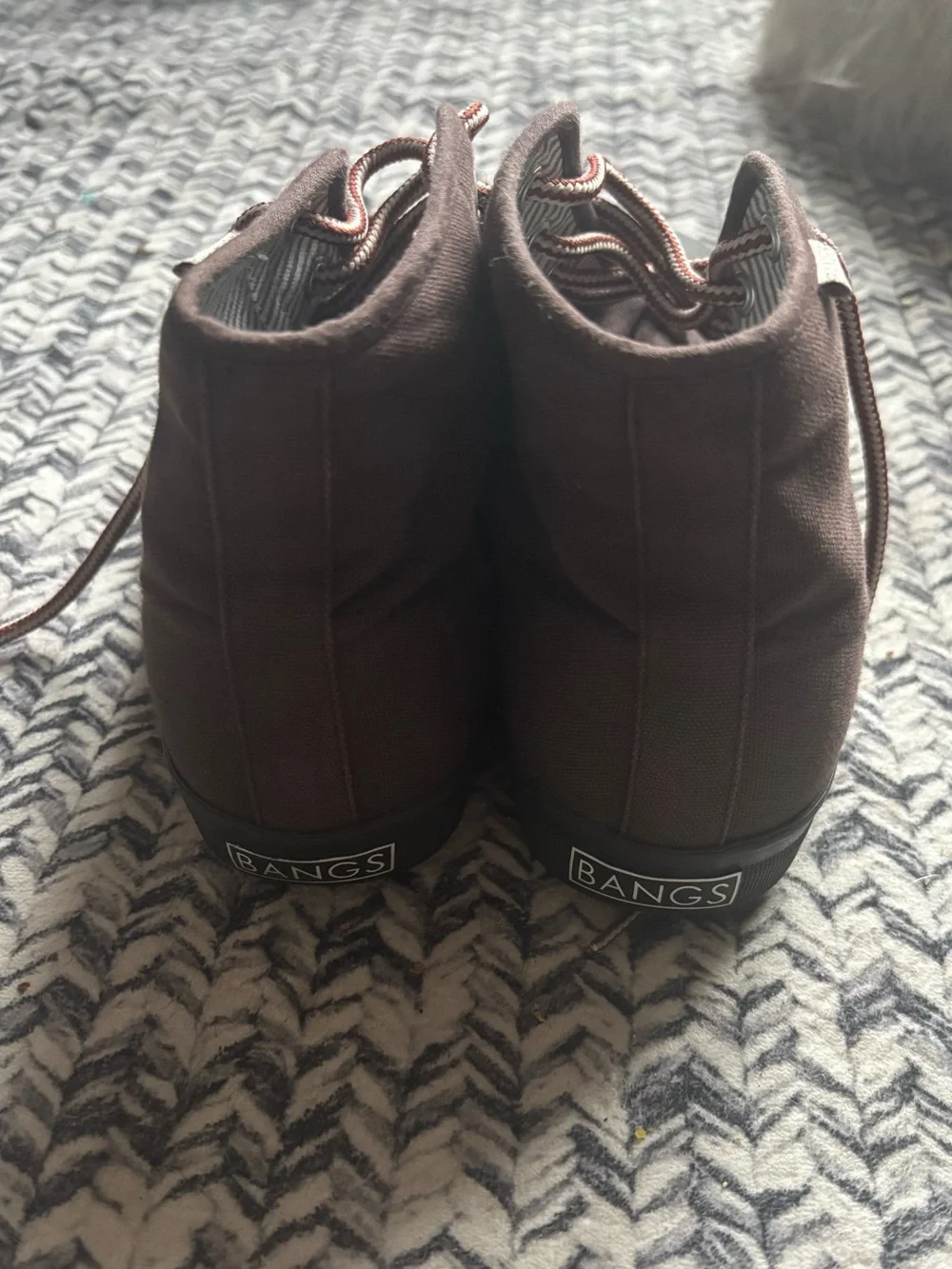 Bangs Classic Brown High Tops Shoes Women’s 9 Men’s 7.5 Fall Vintage Style